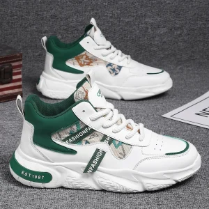 The new men’s trendy brand running casual sneakers have a thick sole and breathable trendy shoes 39-44