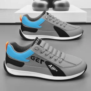 Trendy Men’s Breathable Mesh Shoes Fashion Casual Running Shoes Lace Up Sports Shoes for Men