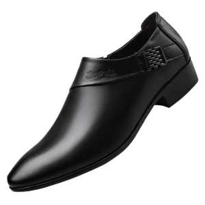 Trendy Men’s Dress Shoes Big Size PU Upper Breathable Casual Office Shoes Spring Summer Autumn Winter Light Weight Rubber PU