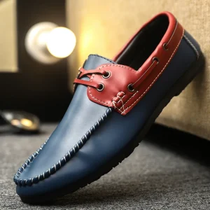 Trendy Men’s Shoes Round Toe High End Plastic Outsole Casual Summer Comfortable Slip On Loafers Handmade