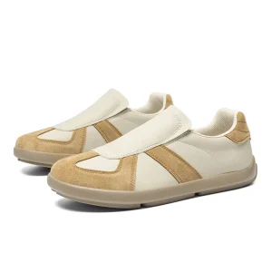 Trendy Sporty Men’s Lace-Up Slip-On Sneakers Wide Casual Fashionable Mesh Lining Soft Lightweight Winter Spring Summer