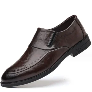 UP-1711J Autumn Mens Dress Shoes Leather Men’s Sneaker Shoes Slip on Dress Shoes for Men