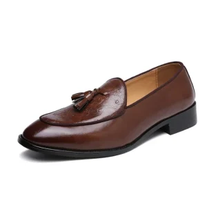 UP-4097r Men’s Dress Shoes Formal Tassel Party Wedding Shoes for Men Comfortable Slip on Casual Shoes