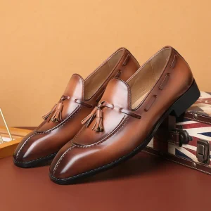 Ufficio Custom Mens Microfiber Loafers Wedding Office Formal Dress Shoes Breathable Men Office Shoes Oxford Casual Shoes Loafer