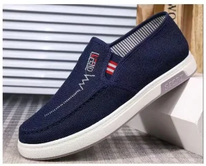 Unisex Breathable Canvas Sneakers with Anti-Slip Soft Sole for Men’s Lightweight Sports