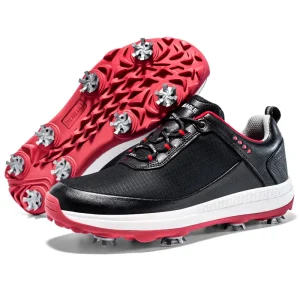Unisex Professional Large Size Golf Training Sneakers Breathable Waterproof Stud Casual Running Summer Microfiber Leather Spring