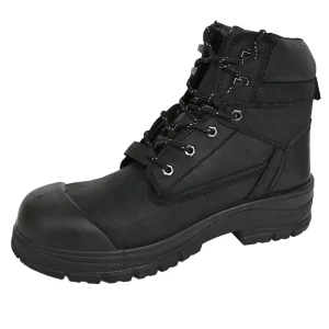 Unisex Steel Toe Safety Shoes Nubuck Leather Midsole Breathable Mesh Lining Anti Slip PU Outsole All Seasons Safety Boots