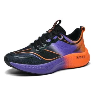Unisex Summer Comfortable Athletic Marathon Running Shoes Cushion Breathable Design Lightweight Shock Resistant for Sports