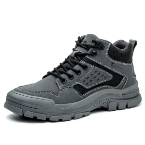 Unisex Summer High Top Anti Scalding Anti Blocking Anti Piercing Safety Shoes Wear Resistant Steel Toe Boots Industrial Work