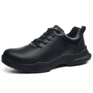 Unisex Winter Work Shoes Steel Toe Anti Smashing Anti Slip Safety Shoes with Microfiber Upper and Rubber Outsole