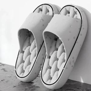 WH0547 Men’s and Women’s Anti-Slip Leak Bathroom Slippers Casual Flat Sandals Water Shoes and Water Socks