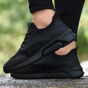 Walking Style Shoes Men’s Zipper Closure Sport Shoes Fashion Trend Breathable Mesh Upper