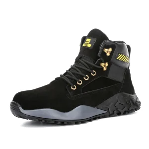 Water Proof Genuine Leather EN12568 Steel Toe Men’s Safety Shoes Puncture Proof Lightweight Breathable Safety Boot