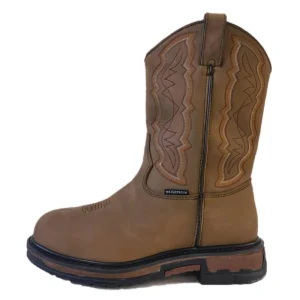 Waterproof Steel Toe Cow Boy Boots Industrial Safety Shoe Men’s EH Construction Protective Security Work Shoe Western Boot