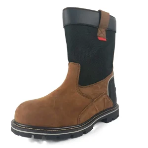 Waterproof Steel Toe Wellington Boots Industrial Safety Shoe Men’s EH Construction Protective Security Work Shoe Western Boot