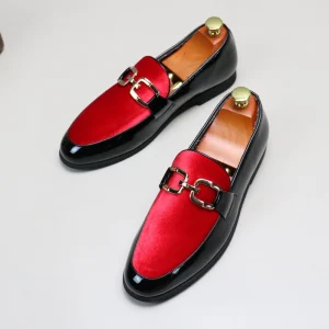 Wedding Men’s Casual British Slip-on Penny Loafer Casual Flat Dress Shoes for Men