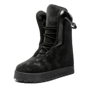 Winter Outdoor Travel PU Cotton Shoes Warm and Comfortable Men’s High Top Snow Boots