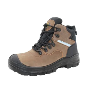 Winter Smash Stab Resistance Working Steel Toe Unisex Safety Shoes Black Brown Leather Anti Static