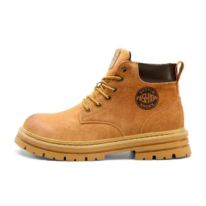 Winter Summer Mid-Calf Faux Suede Lace-up Boot High Top Comfortable Trendy Men’s Boots Fashion Casual