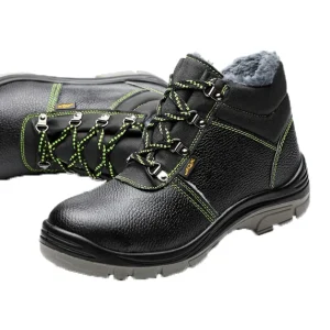 Winter Work Safety Boot Warm Fur Men Boots Steel Toe Safety Shoes