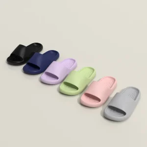 Women’s & Men’s Summer Thick Soled Non Slip EVA Slip On Solid Sandals for Bathroom & Outdoor Use
