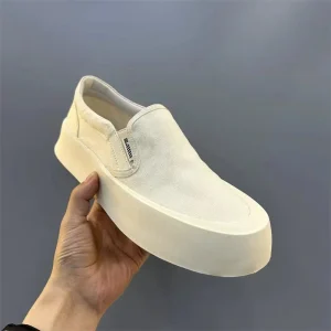 XY Men’s Shoes Canvas Explosive Casual White Men’s All-match Trendy Ultra Light and Lightweight Net Men’s Breathable Shoes
