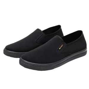 YONGGE Men’s Mesh Shoes Comfortable Hemp Upper Breathable Anti Slip Casual Shoes for Daily Wear for Spring Winter Seasons