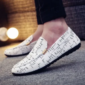 Young Men Canvas Flat Shoes Flattie Shoes