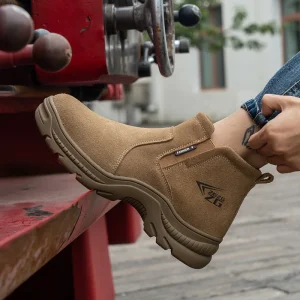 ZG 8808 Anti-slip Industrial Safety Shoes Worker Men Work Steel Toe Cups Boots