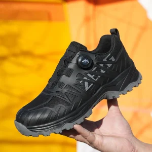 ZG 8861-1 Men’s Work Sneakers Good Quality KPU Upper Rotating Button Safety Shoes with Protection for Construction Workers