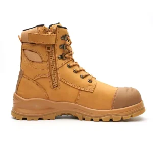 ZGL621 Waterproof Work Boots Zip Up Steel Toe Safety Boots Chemical Resistant Safety Work Boots