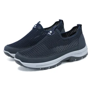 Zapatillas De Deporte Transpirables Para Hombre Knitted Breathable Sneakers Slip-On Men’s Shoes