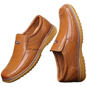 [first Layer Cowhide] Leather Shoes Men’s Autumn Men’s Business Casual Leather Shoes Tendon Bottom Shoes Men