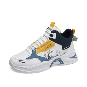 new men’s sports shoes outdoor casual running shoes non slip waterproof platform autumn and winter platform shoes